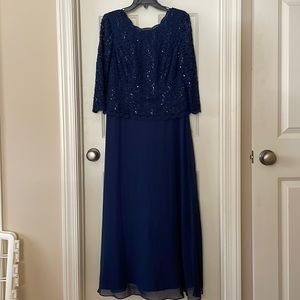 Navy blue formal dress